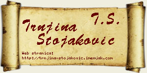 Trnjina Stojaković vizit kartica